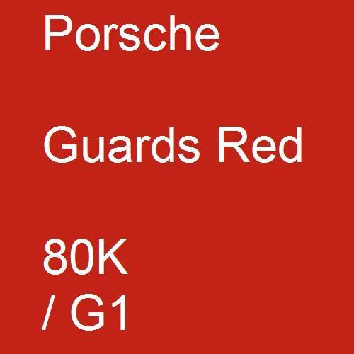 Porsche, Guards Red, 80K / G1.